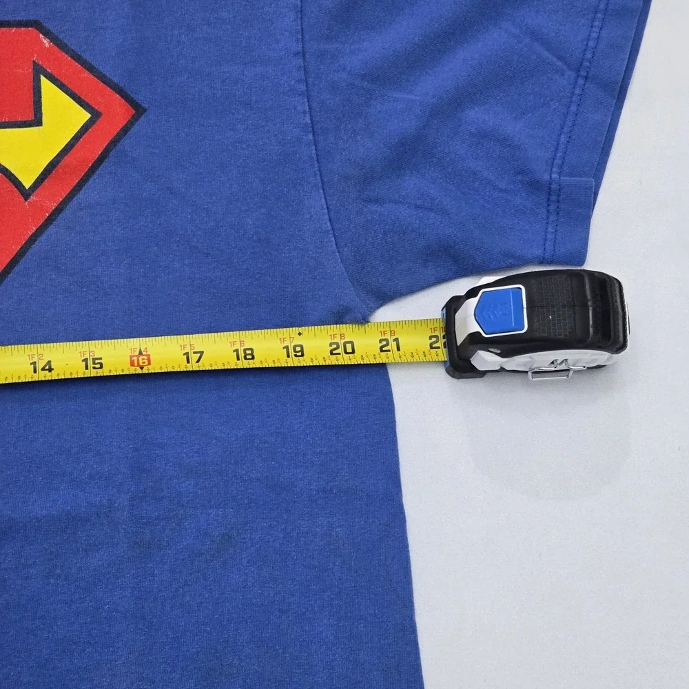 Vintage 2007 Superman T Shirt Blue Alstyle AAA DC Comics Graphic Tee Mens Large